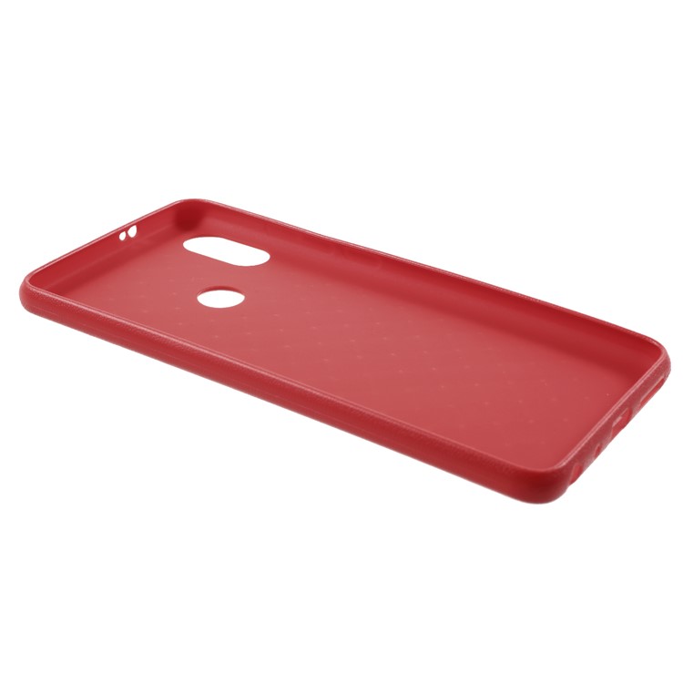 Woven Pattern TPU Ultra Thin Phone Back Casing for Xiaomi Redmi Note 5 Pro (Dual Camera) / Redmi Note 5 (China) / Mi 6x - Red-4