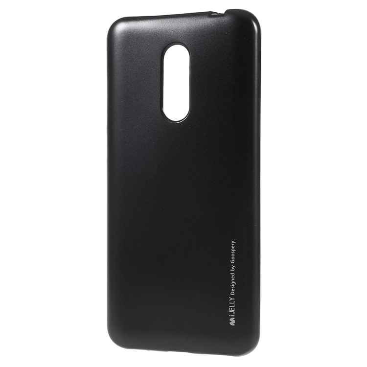 MERCURY GOOSPERY i JELLY Metallic Soft TPU Flexible Back Casing for Xiaomi Redmi Note 5 (For India, 12MP Rear Camera) - Black-2