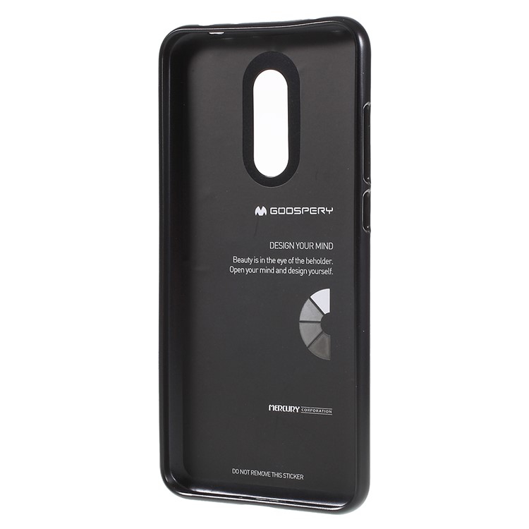 MERCURY GOOSPERY i JELLY Metallic Soft TPU Flexible Back Casing for Xiaomi Redmi Note 5 (For India, 12MP Rear Camera) - Black-3