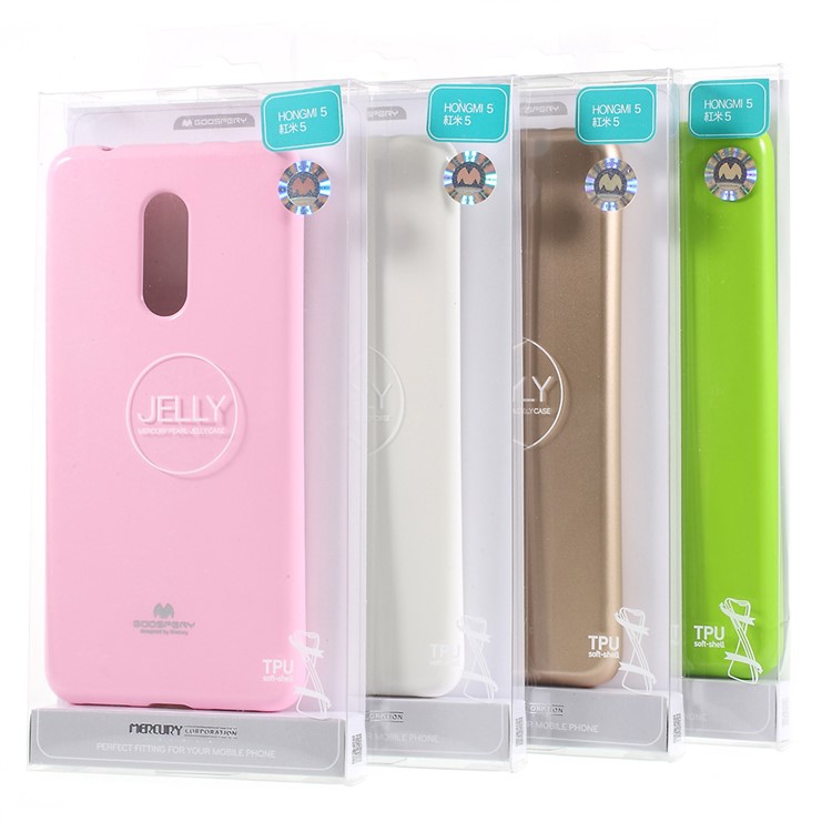 MERCURY GOOSPERY Glitter Powder TPU Gel Phone Case for Xiaomi Redmi 5 - White-6