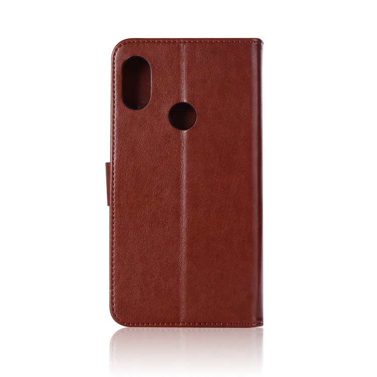 Imprint Dream Catcher Owl Magnetic Wallet PU Leather Stand Cell Phone Shell for Xiaomi Redmi Note 5 Pro (Dual Camera) / Redmi Note 5 (China) - Brown-5