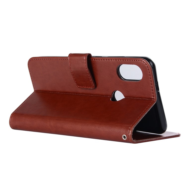 Imprint Dream Catcher Owl Magnetic Wallet PU Leather Stand Cell Phone Shell for Xiaomi Redmi Note 5 Pro (Dual Camera) / Redmi Note 5 (China) - Brown-9