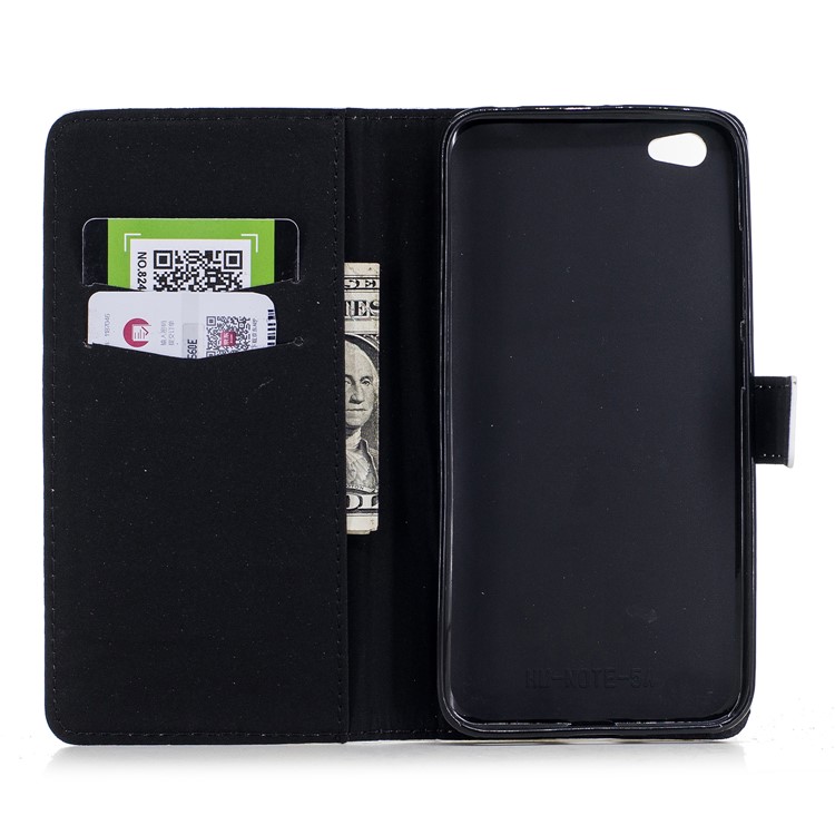 Embossed Pattern PU Leather Wallet Cover for Xiaomi Redmi Note 5A / Redmi Y1 Lite (India) - Don't Touch My Phone-6