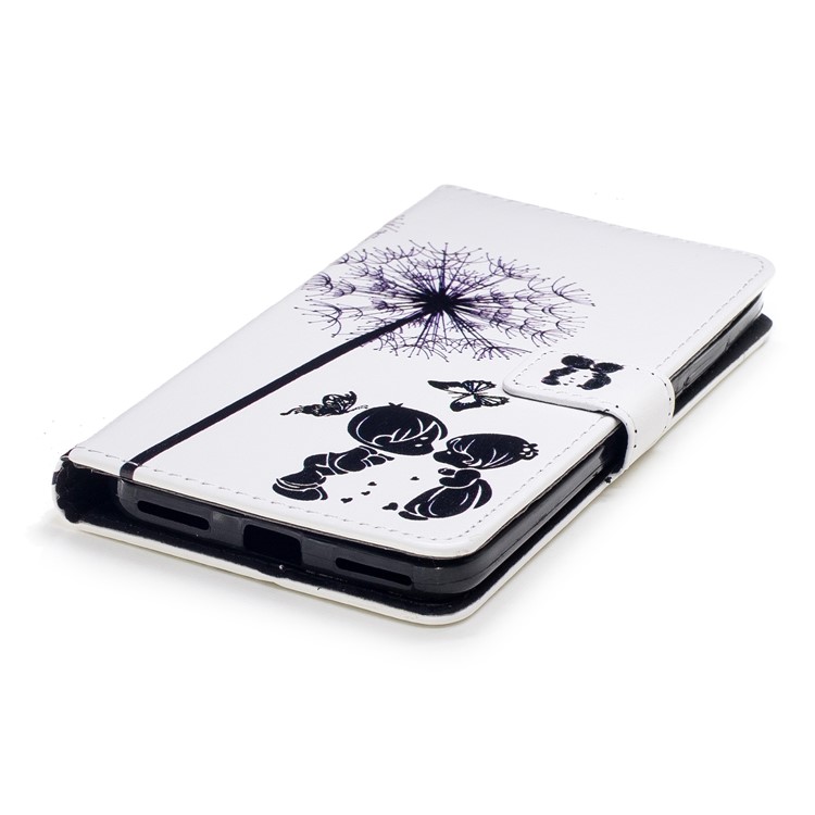 Embossed Pattern PU Leather Wallet Stand Phone Case for Xiaomi Redmi Note 5A / Redmi Y1 Lite (India) - Dandelions and Lovers-2