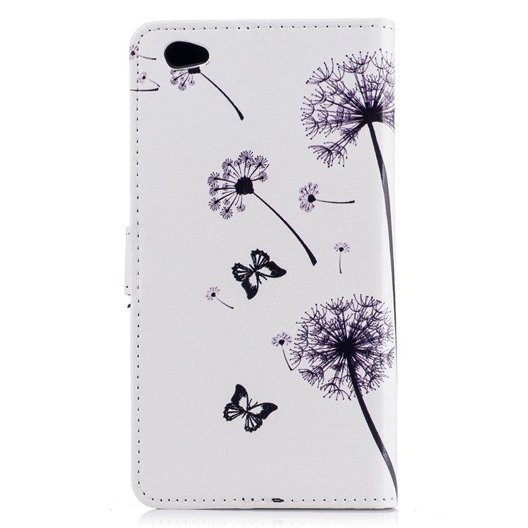 Embossed Pattern PU Leather Wallet Stand Phone Case for Xiaomi Redmi Note 5A / Redmi Y1 Lite (India) - Dandelions and Lovers-4