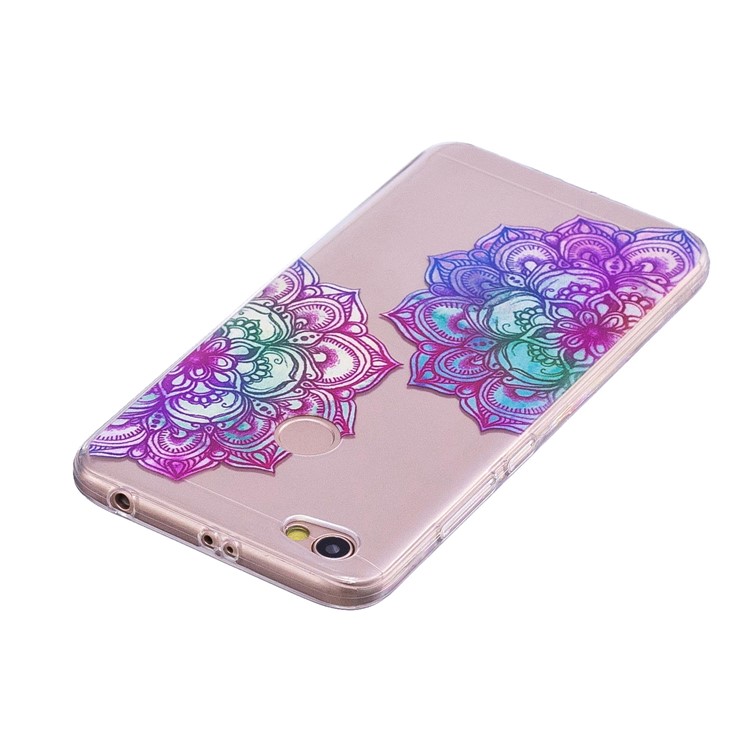 Embossment Modelado TPU Tampa Da Caixa Do Telefone Móvel Para Xiaomi Redmi Note 5A Prime / Redmi Y1 - Mandala-4