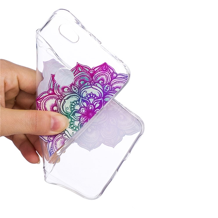 Embossment Modelado TPU Tampa Da Caixa Do Telefone Móvel Para Xiaomi Redmi Note 5A Prime / Redmi Y1 - Mandala-5