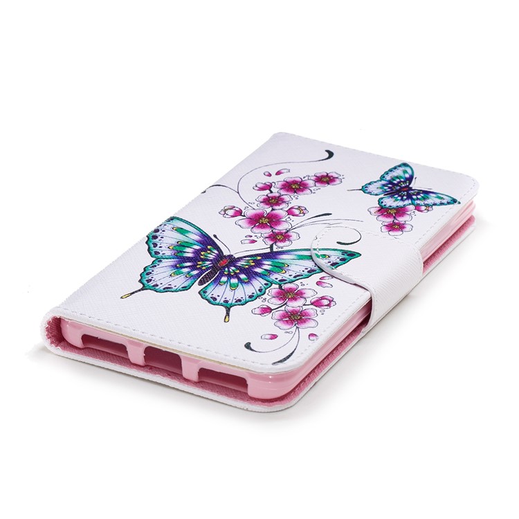 Pattern Printing Wallet Leather Case with Stand for Xiaomi Redmi Note 4 (MediaTek)/Redmi Note 4 (Snapdragon) - Butterflies and Flowers-6