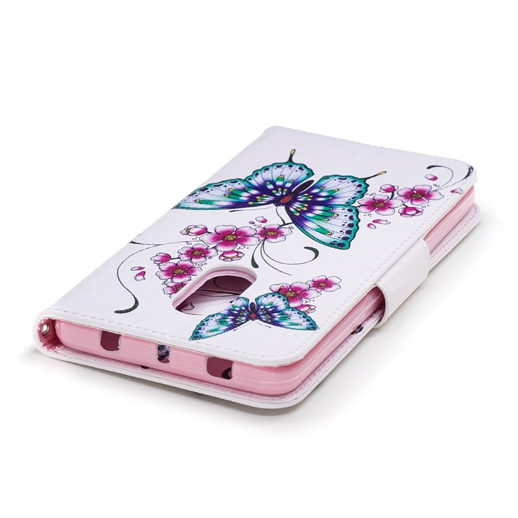 Pattern Printing Wallet Leather Case with Stand for Xiaomi Redmi Note 4 (MediaTek)/Redmi Note 4 (Snapdragon) - Butterflies and Flowers-7