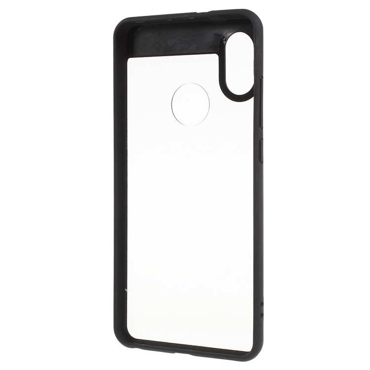Silicone Frame + Transparent Acrylic Combo Mobile Shell for Xiaomi Redmi Note 5 Pro (Dual Camera) / Redmi Note 5 (China) / Mi 6X - Black-2