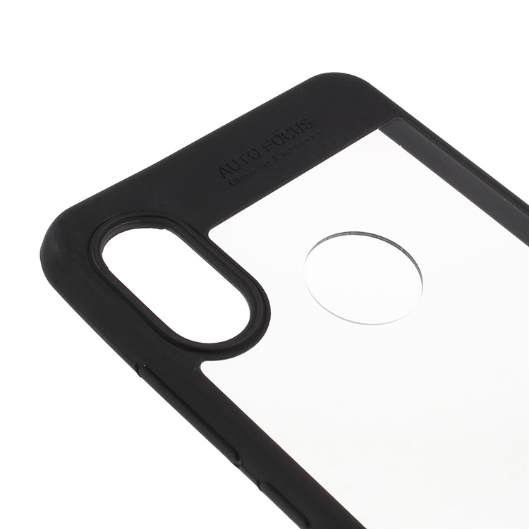 Silicone Frame + Transparent Acrylic Combo Mobile Shell for Xiaomi Redmi Note 5 Pro (Dual Camera) / Redmi Note 5 (China) / Mi 6X - Black-3