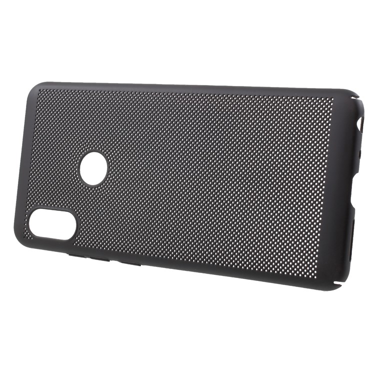 Rubberized Hollow Mesh Heat Dissipation PC Case for Xiaomi Redmi Note 5 Pro (Dual Camera) / Redmi Note 5 (China) / Mi 6x - Black-2