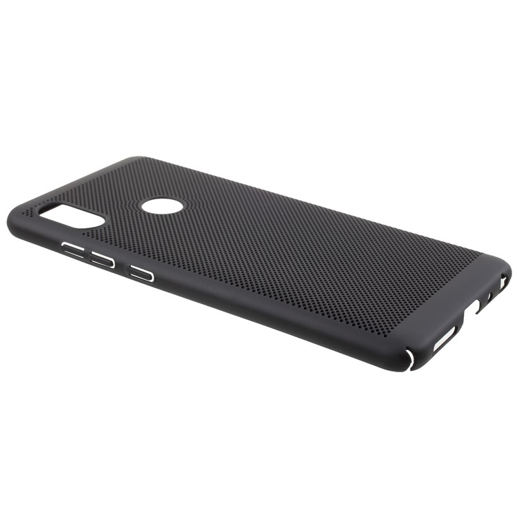 Rubberized Hollow Mesh Heat Dissipation PC Case for Xiaomi Redmi Note 5 Pro (Dual Camera) / Redmi Note 5 (China) / Mi 6x - Black-3