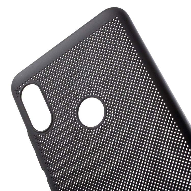 Rubberized Hollow Mesh Heat Dissipation PC Case for Xiaomi Redmi Note 5 Pro (Dual Camera) / Redmi Note 5 (China) / Mi 6x - Black-5