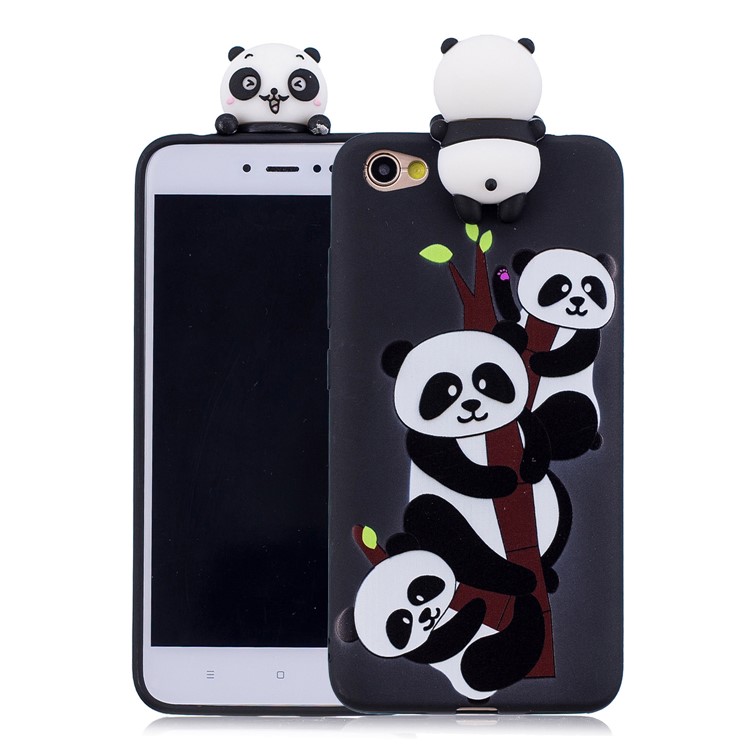 3D Cute Doll Pattern Printing TPU Case for Xiaomi Redmi Note 5A/Redmi Y1 Lite - Lovely Pandas-1