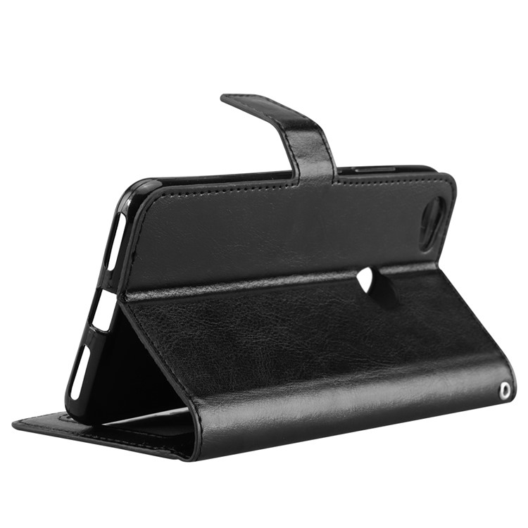 Crazy Horse Texture Wallet Stand Leather Case for Xiaomi Redmi Note 5A Prime / Redmi Y1 (India) - Black-5