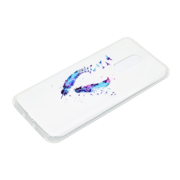 Pattern Printing Soft TPU Back Case for Xiaomi Redmi 5 - Feather and Bird-3