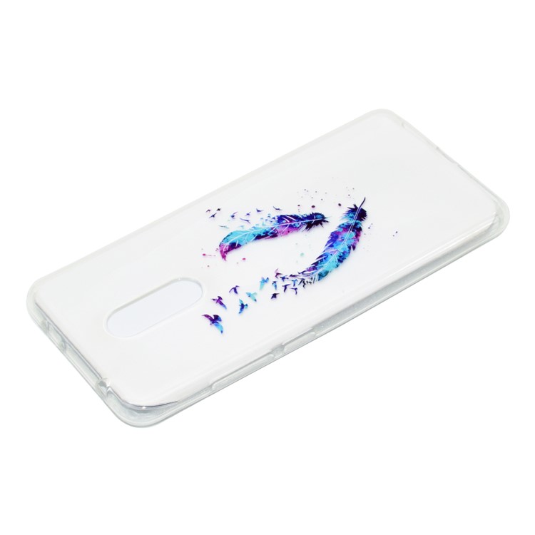 Pattern Printing Soft TPU Back Case for Xiaomi Redmi 5 - Feather and Bird-4