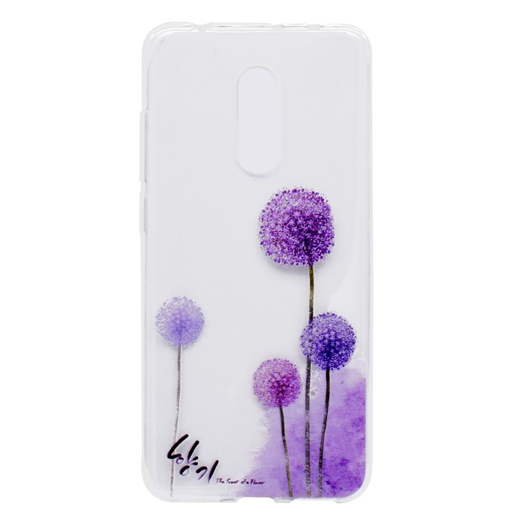 Tampa Modelada Do Telefone Móvel De TPU Para A Nota 5 Do Xmiomi Redmi (câmera Traseira 12MP) / Redmi 5 Mais - Padrão De Dente De Leão-2