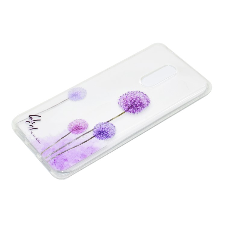 Tampa Modelada Do Telefone Móvel De TPU Para A Nota 5 Do Xmiomi Redmi (câmera Traseira 12MP) / Redmi 5 Mais - Padrão De Dente De Leão-3