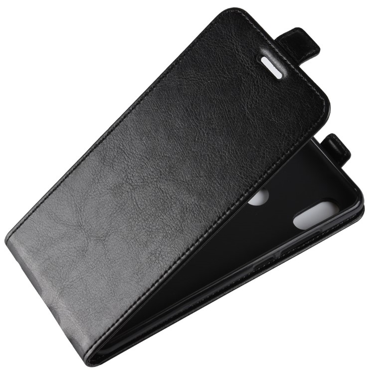 Crazy Horse Vertical Leather Card Holder Case for Xiaomi Redmi Note 5 (12MP Rear Camera) / Redmi 5 Plus (China) - Black-4