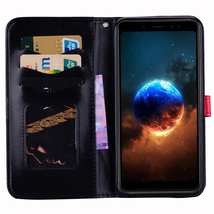 Flash Powder Pretty Girl's Back Leather Wallet Case for Xiaomi Redmi Note 5 Pro (Dual Camera) / Redmi Note 5 (China) / Mi 6x - Black-6