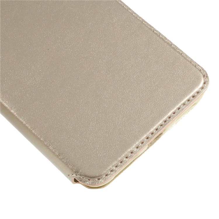 ROAR KOREA View Window Noble Leather Flip Stand Case for Xiaomi Redmi 5 - Gold-7