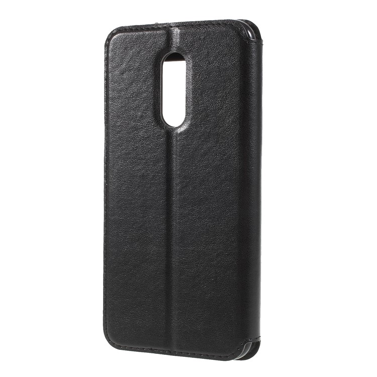 ROAR KOREA View Window Noble Leather Case for Xiaomi Redmi Note 5 (12MP Rear Camera) / Redmi 5 Plus (China) - Black-2