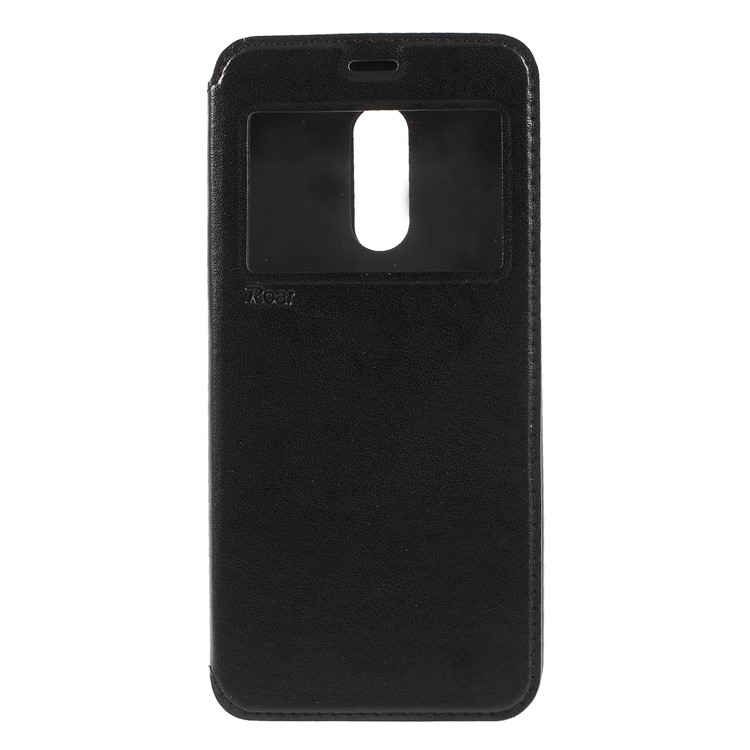 ROAR KOREA View Window Noble Leather Case for Xiaomi Redmi Note 5 (12MP Rear Camera) / Redmi 5 Plus (China) - Black-3
