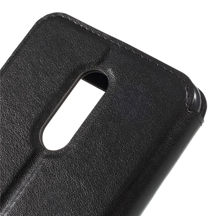 ROAR KOREA View Window Noble Leather Case for Xiaomi Redmi Note 5 (12MP Rear Camera) / Redmi 5 Plus (China) - Black-8