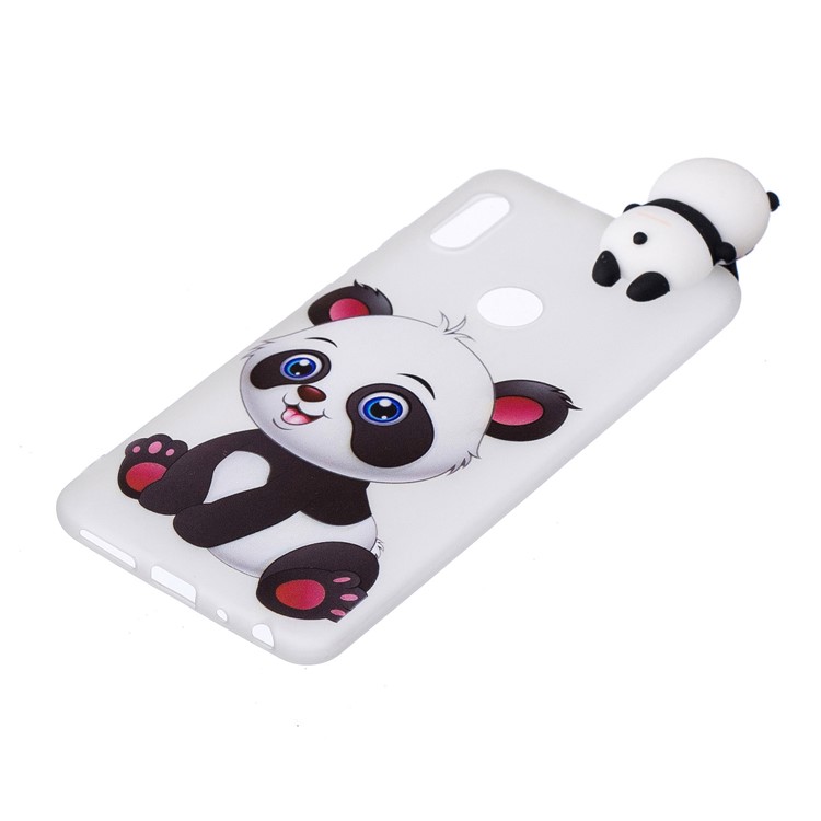 3D Cute Doll Patterned TPU Shell for Xiaomi Mi A2 / Mi 6X - Adorable Panda-3