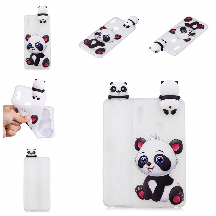 Sushe TPU Modellata Con Bambola Carina 3D Per Xiaomi Mi A2 / Mi 6x - Adorabile Panda