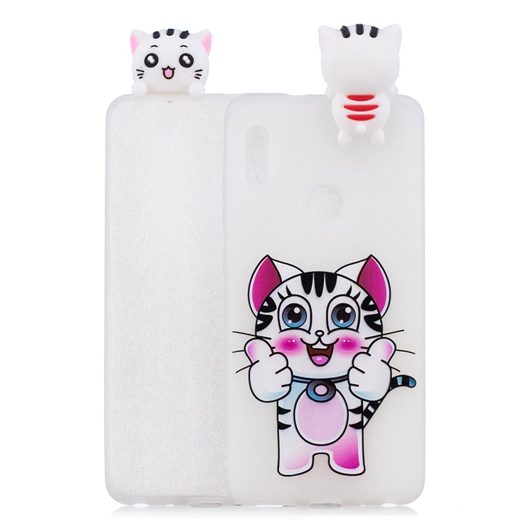 3D Cute Doll Pattern Printing TPU Back Case for Xiaomi Mi A2 / Mi 6X - Tiger-1