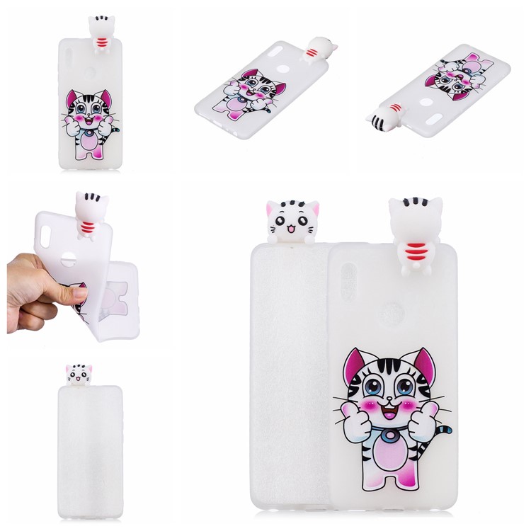 3D Cute Doll Pattern Printing TPU Back Case for Xiaomi Mi A2 / Mi 6X - Tiger-7