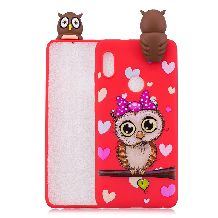3D Cute Doll Patterned TPU Phone Cover for Xiaomi Mi A2 / Mi 6X - Female Owl-1