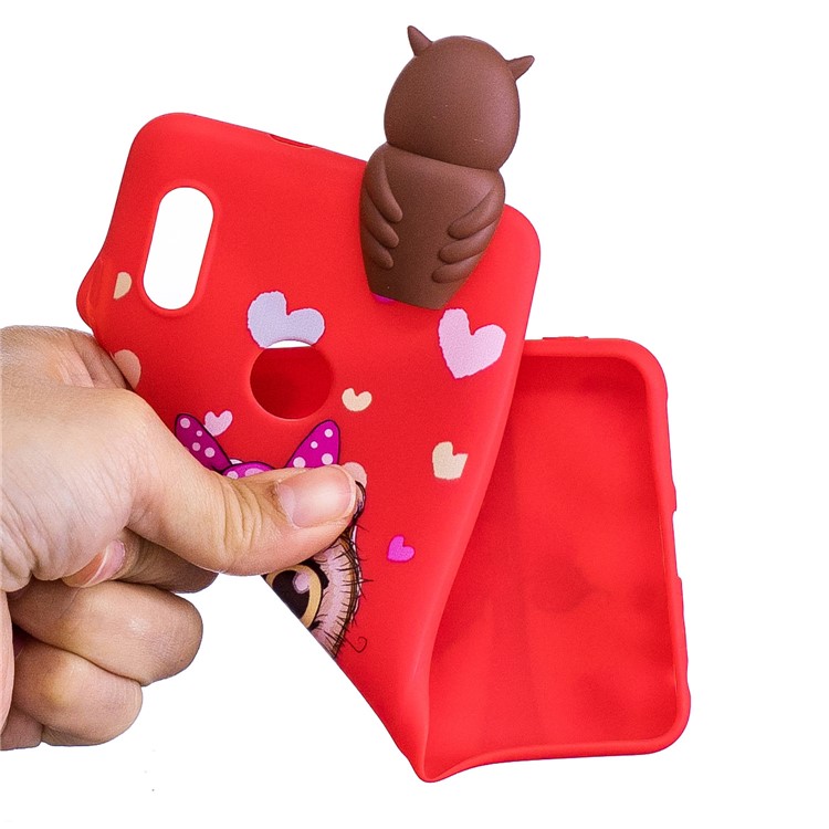 3D Cute Doll Patterned TPU Phone Cover for Xiaomi Mi A2 / Mi 6X - Female Owl-2
