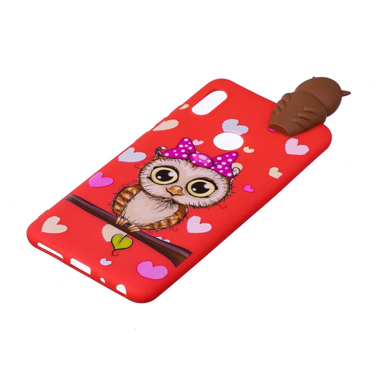 3D Cute Doll Patterned TPU Phone Cover for Xiaomi Mi A2 / Mi 6X - Female Owl-3