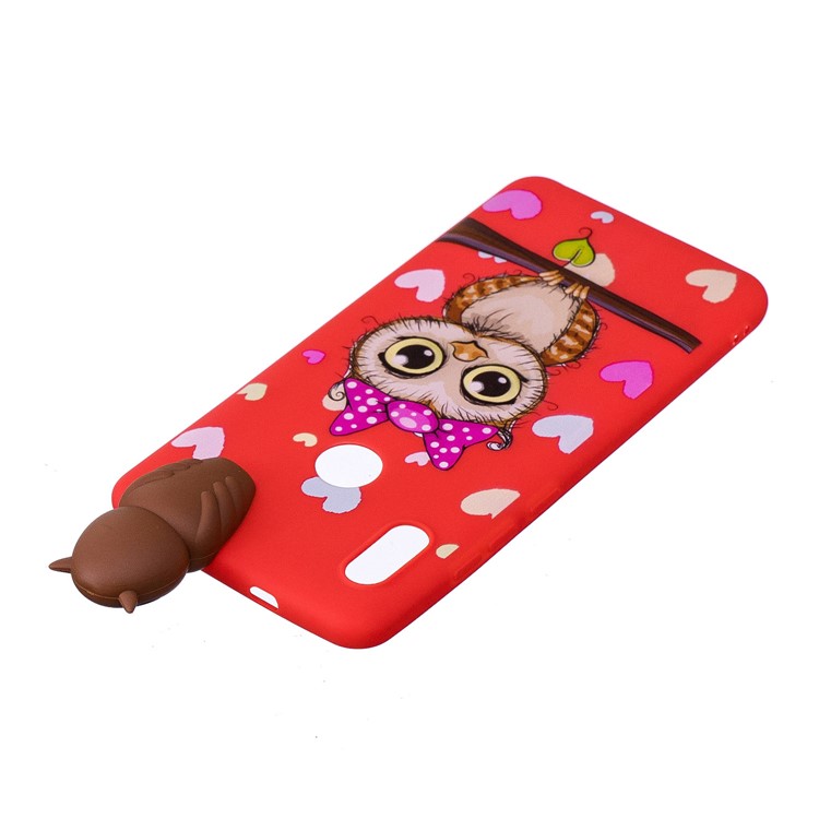 3D Cute Doll Patterned TPU Phone Cover for Xiaomi Mi A2 / Mi 6X - Female Owl-4