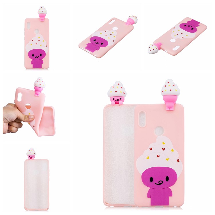3D Cute Doll Patterned TPU Phone Shell for Xiaomi Mi A2 / Mi 6X - Cartoon Animal-7