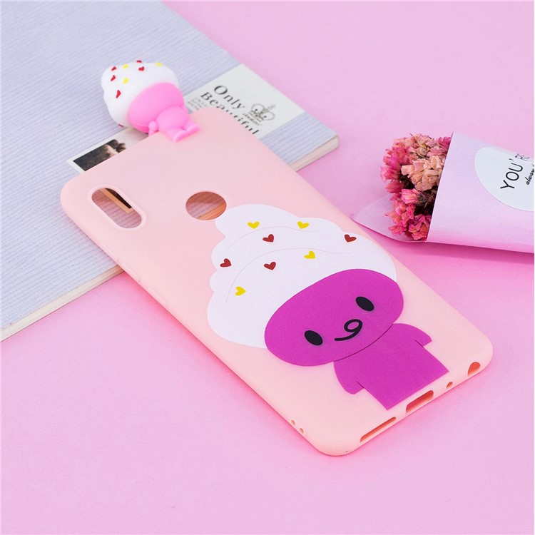 3D Cute Doll Patterned TPU Phone Shell for Xiaomi Mi A2 / Mi 6X - Cartoon Animal-8