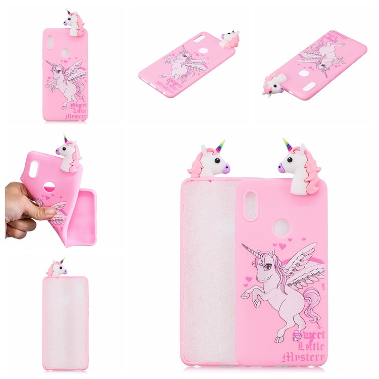 3D Cute Doll Patterned TPU Mobile Cover for Xiaomi Mi A2 / Mi 6X - Unicorn-7