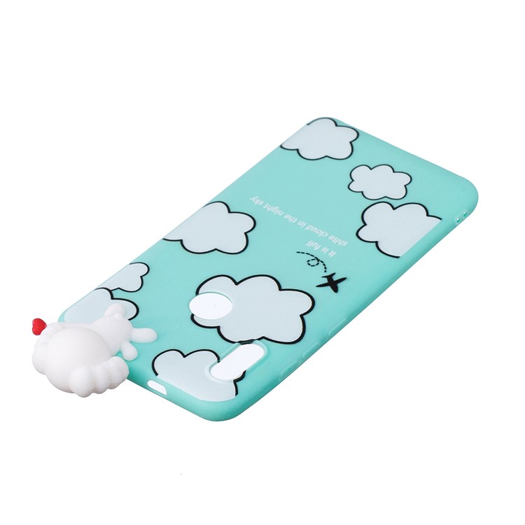 3D Cute Doll Pattern Printing TPU Mobile Casing for Xiaomi Mi A2 / Mi 6X - Cloud Pattern-4