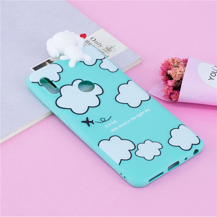 3D Cute Doll Pattern Printing TPU Mobile Casing for Xiaomi Mi A2 / Mi 6X - Cloud Pattern-8