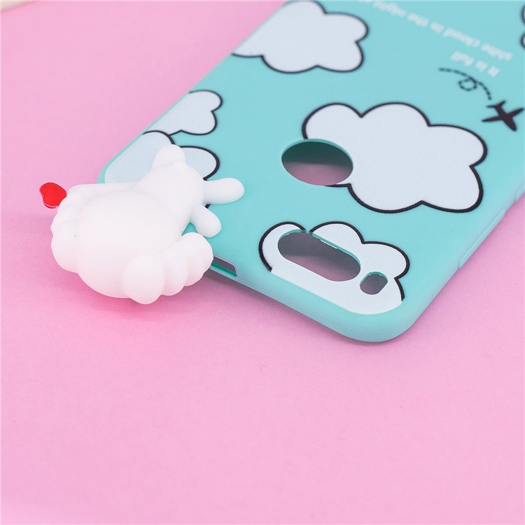 3D Cute Doll Pattern Printing TPU Mobile Casing for Xiaomi Mi A2 / Mi 6X - Cloud Pattern-9