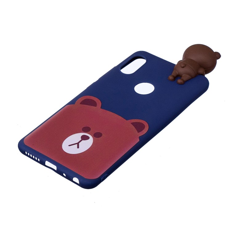 3D Cute Doll Pattern Printing TPU Mobile Shell for Xiaomi Mi A2 / Mi 6X - Bear-3