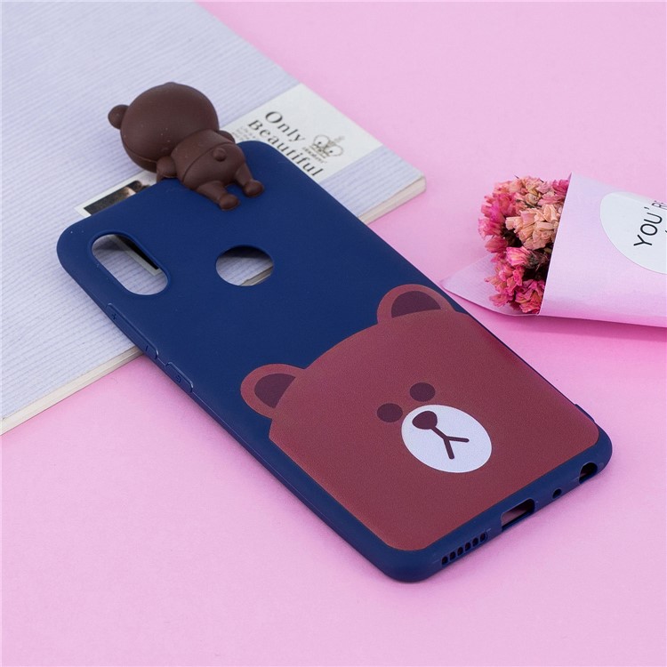 3D Cute Doll Pattern Printing TPU Mobile Shell for Xiaomi Mi A2 / Mi 6X - Bear-8