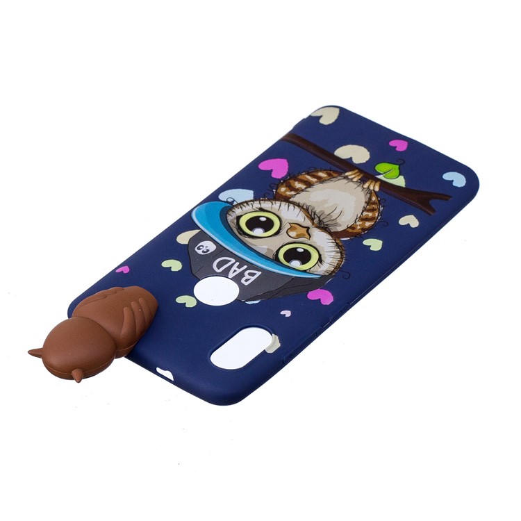3D Cute Doll Patterned TPU Back Cover Case for Xiaomi Mi A2 / Mi 6X - Male Owl-4