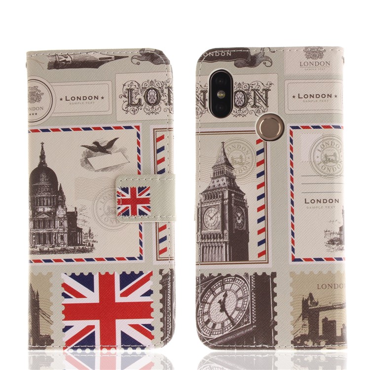 Pattern Printing Wallet Stand PU Leather Cover for Xiaomi Redmi Note 5 Pro (Dual Camera) / Redmi Note 5 (China) / Mi 6X - UK Flag-3
