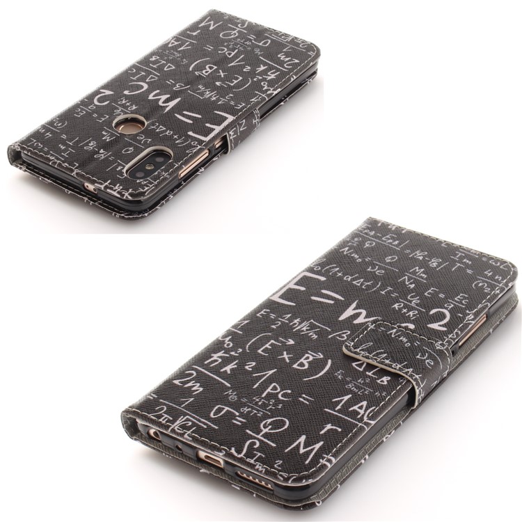 Pattern Printing Wallet Stand PU Leather Folio Case for Xiaomi Redmi Note 5 Pro (Dual Camera) / Redmi Note 5 (China) - Formula-4