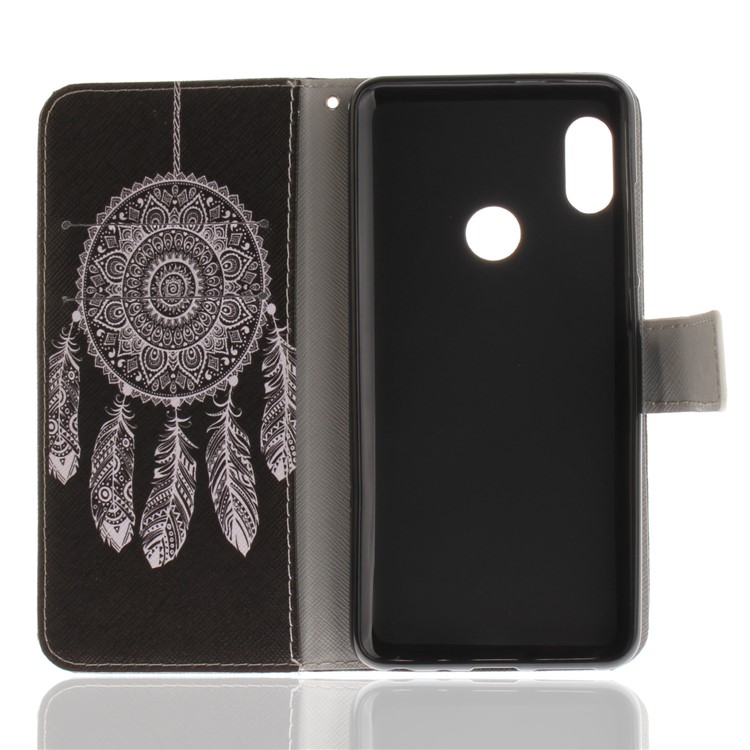 Pattern Printing Leather Wallet Stand Casing for Xiaomi Redmi Note 5 Pro (Dual Camera) / Redmi Note 5 (China) - Dream Catcher-8